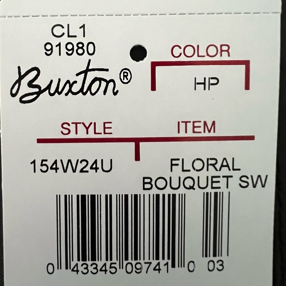 Buxton Floral Bouquet Christian Wallet - Picture 7 of 7